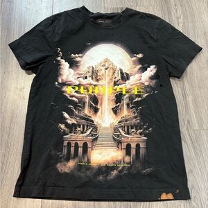 Black purple brand Graphic T-Shirt